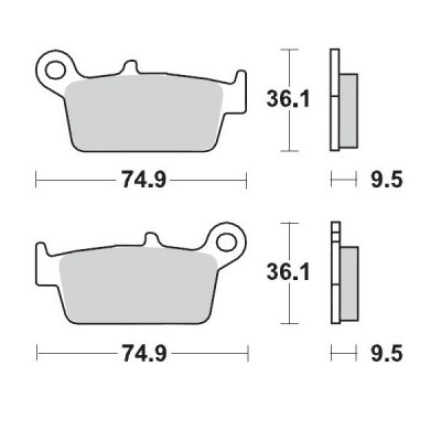 Placute frana MOTO-MASTER MM BRAKEPAD 091811
