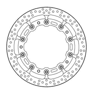 Disc frana fata MOTO-MASTER BRAKE DISC FLOAT HALO PRO BMW R NINE T ABS 23