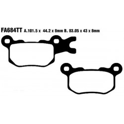 Placute frana EBC BRAKE PAD CARBON TT DIRT