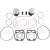 Kit piston WISECO PISTON KIT SKI DOO FORMULA PLUS 520 88 thumb