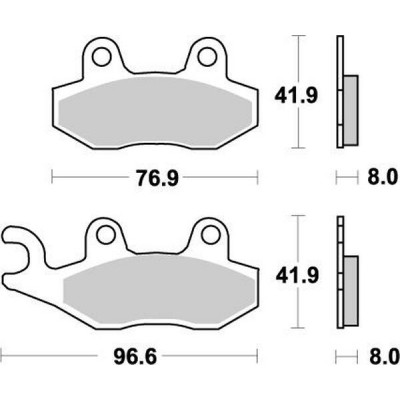 Placute frana MOTO-MASTER MOTOMASTER BRAKEPAD NITRO KLX 230 R 23