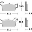Placute frana MOTO-MASTER MOTOMASTER BRAKEPAD NITRO MR 200 23 thumb