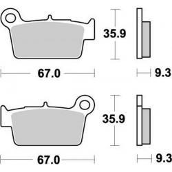 Placute frana MOTO-MASTER MOTOMASTER BRAKEPAD NITRO MR 200 23