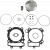 Kit piston WISECO PISTON KIT W/GASKETS KX 450 F thumb
