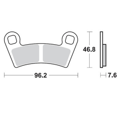 Placute frana MOTO-MASTER BRAKE PAD SINTER ATV NITR POLARIS	SPORTSMAN XP 1000 4X4