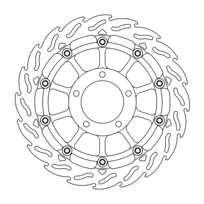 Disc frana MOTO-MASTER BRAKE ROTOR FLOAT ROUND TRIUMPH TIGER 1050 ABS