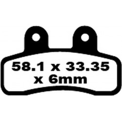 Placute frana EBC FA SER ORGANIC FA448