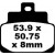 Placute frana EBC SFA ORG SCOOTER SFA301 thumb