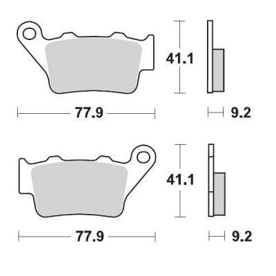 Placute frana MOTO-MASTER BRAKE PAD CERAMIC BMW G 310 GS ABS 23