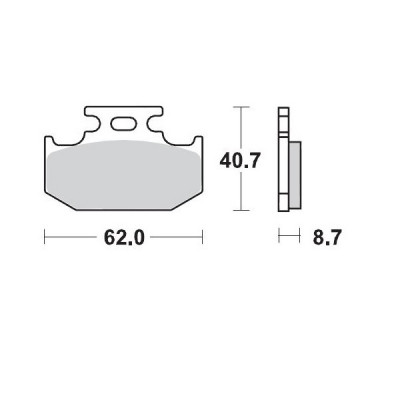 Placute frana MOTO-MASTER MM BRAKEPAD KAWASAKI KDX 200