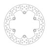 Disc frana MOTO-MASTER BRAKE ROTOR ROUND FIX L/R