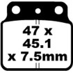Placute fana EBC BRAKE PAD CARBON TT DIRT Placute fana EBC BRAKE PAD CARBON TT DIRT thumb