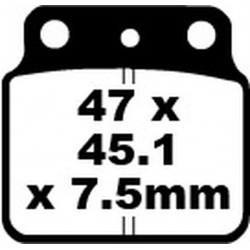 Placute fana EBC BRAKE PAD CARBON TT DIRT Placute fana EBC BRAKE PAD CARBON TT DIRT