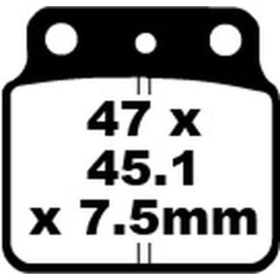 Placute fana EBC BRAKE PAD CARBON TT DIRT Placute fana EBC BRAKE PAD CARBON TT DIRT