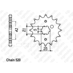 Kit lant si pinioane REGINA YAMAHA XV250 VIRAGO 90-00 Kit lant si pinioane REGINA YAMAHA XV250 VIRAGO 90-00