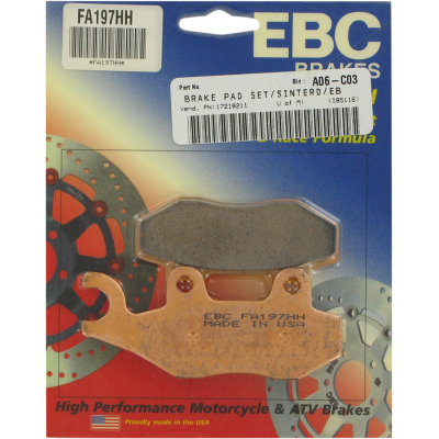 Placute frana EBC SINTERED HH FA197HH Placute frana EBC SINTERED HH FA197HH