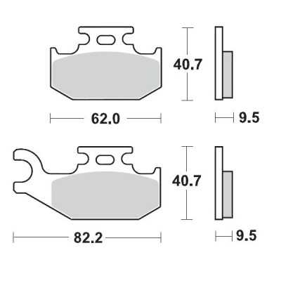 Placute frana MOTO-MASTER MM BRAKEPAD BOMBARDIER