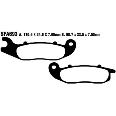 Placute frana EBC BRAKE PAD CARBON SCOOTER