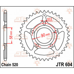 Pinion spate JTR604.40 Pinion spate JTR604.40