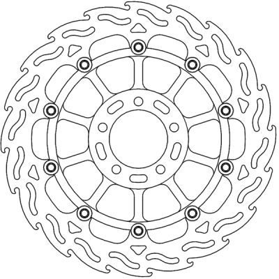 Disc frana MOTO-MASTER BRAKE ROTOR FLOAT FLAME DUCATI MONSTER 937 ABS 23