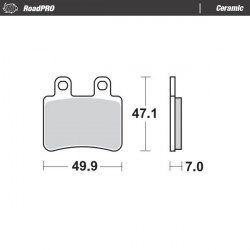 Placute frana MOTO-MASTER BRAKE PAD CERAMIC YAMAHA XT 125 R 12 Placute frana MOTO-MASTER BRAKE PAD CERAMIC YAMAHA XT 125 R 12
