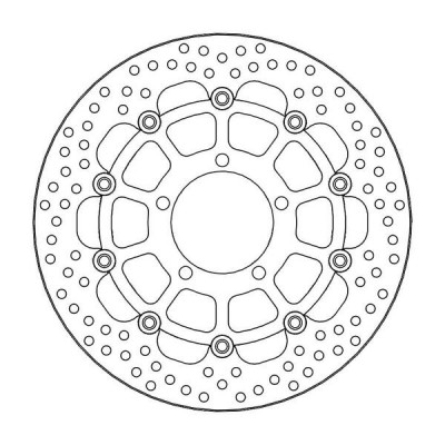 Disc frana MOTO-MASTER BRAKE ROTOR ROUND TRIUMPH TIGER 1050 ABS