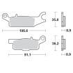 Placute frana MOTO-MASTER BRAKE PAD SINTER ATV NITR Placute frana MOTO-MASTER BRAKE PAD SINTER ATV NITR thumb