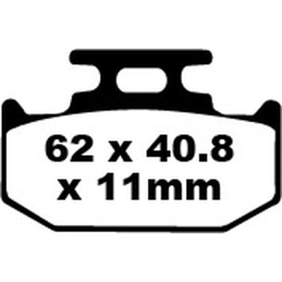 Placute fana EBC BRAKE PAD CARBON TT DIRT