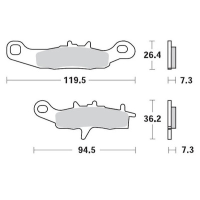 Placute frana MOTO-MASTER MM BRAKEPAD 093912
