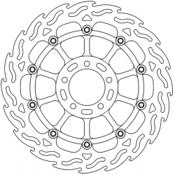 Disc de frana MOTO-MASTER BRAKE ROTOR FLAME DUCATI	SCRAMBLER 803 ABS 23