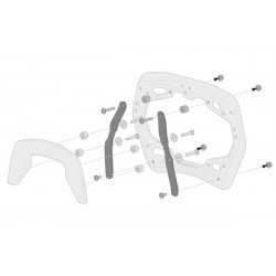 Kit montaj valize laterale SW-MOTECH ADPT KIT PRO SIDE CARRIER \ Kit montaj valize laterale SW-MOTECH ADPT KIT PRO SIDE CARRIER \