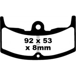 Placute frana EBC FA SER ORGANIC FA080