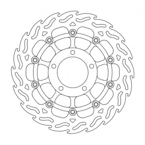 Disc frana MOTO-MASTER FLAME LEFT FR DISC TRIUMPH SPEED FOUR 600 Disc frana MOTO-MASTER FLAME LEFT FR DISC TRIUMPH SPEED FOUR 600