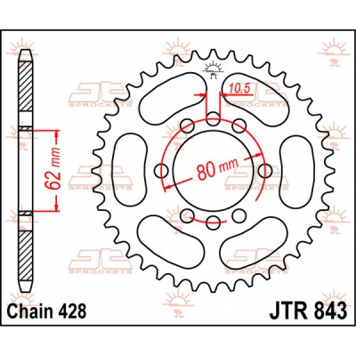 Pinion spate JTR843.48 Pinion spate JTR843.48