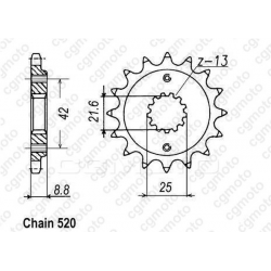 Kit lant si pinioane REGINA KAWASAKI KLE500 91-96 Kit lant si pinioane REGINA KAWASAKI KLE500 91-96