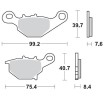 Placute frana MOTO-MASTER MM BRAKEPAD 094811 Placute frana MOTO-MASTER MM BRAKEPAD 094811 thumb