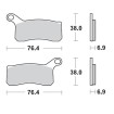 Placute frana MOTO-MASTER MM BRAKEPAD KTM SX 505 ATV thumb