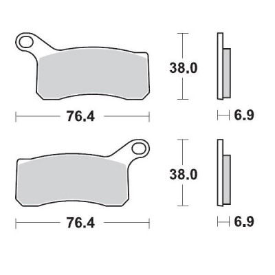 Placute frana MOTO-MASTER MM BRAKEPAD KTM SX 505 ATV