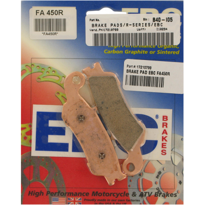 Placute frana EBC SINT R SERIES FA450R Placute frana EBC SINT R SERIES FA450R
