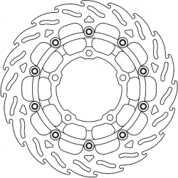 Disc frana fata MOTO-MASTER BRAKE DISC FLAME FRONT L HONDA CRF 1100 L ABS 22