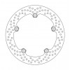 Disc frana MOTO-MASTER BRAKE ROTOR FLOAT ROUND L/R