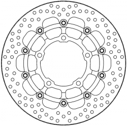 Disc frana fata MOTO-MASTER BRAKE DISC FRONT HALO R HONDA CRF 1100 L ABS 22