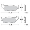 Placute frana MOTO-MASTER BRAKE PAD CERAMIC BMW R NINE T ABS 23 thumb