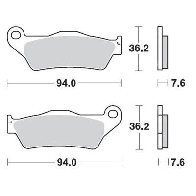 Placute frana MOTO-MASTER BRAKE PAD CERAMIC BMW R NINE T ABS 23