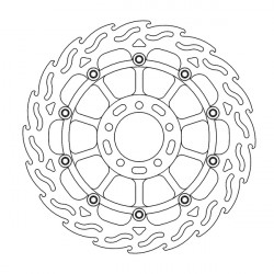 Disc de frana MOTO-MASTER BRAKE ROTOR FLOAT FLAME KAWASAKI ZX-10 RR 1000 ABS 19-23 Disc de frana MOTO-MASTER BRAKE ROTOR FLOAT FLAME KAWASAKI ZX-10 RR 1000 ABS 19-23