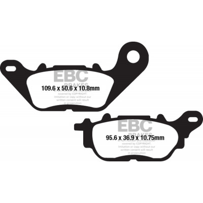 Placute frana EBC FA SER ORGANIC FA662 Placute frana EBC FA SER ORGANIC FA662