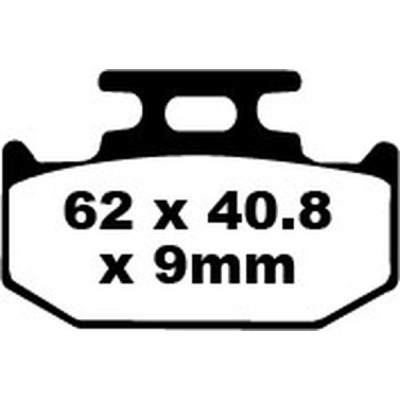 Placute fana EBC BRAKE PAD CARBON TT DIRT