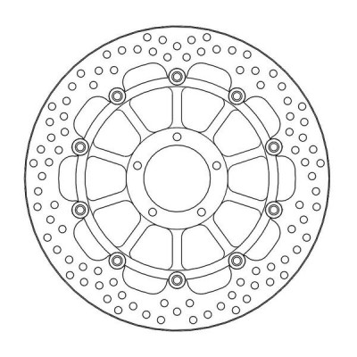Disc frana MOTO-MASTER BRAKE ROTOR ROUND DUCATI STREETFIGHTER V4 1100 ABS