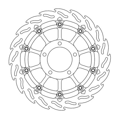 Disc frana MOTO-MASTER BRAKE ROTOR FLOAT ROUND TRIUMPH TIGER 1050 ABS 20