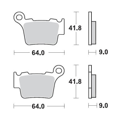 Placute frana MOTO-MASTER BRAKE PAD SINTER RACE MX GAS GAS	EX 300 23
